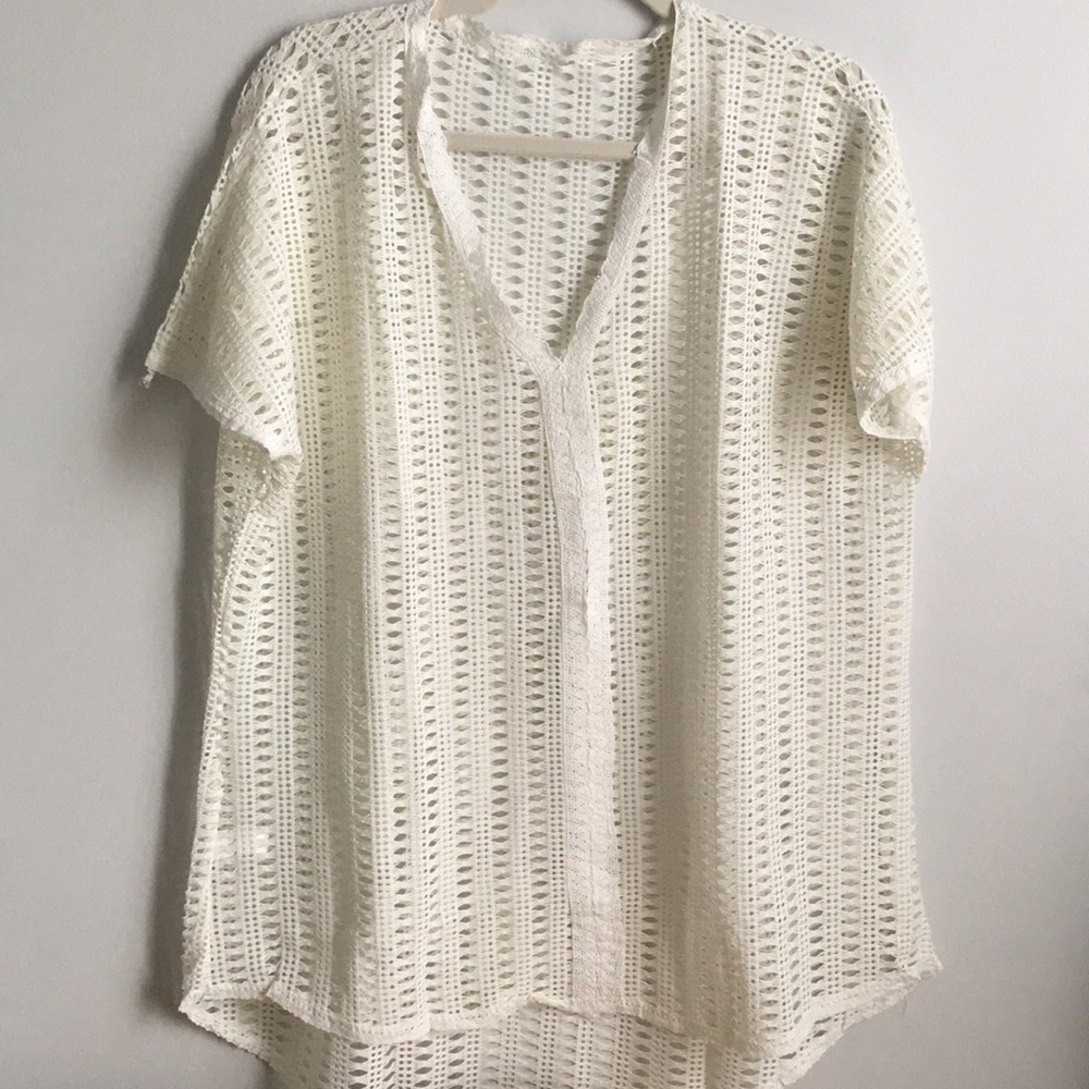Boho Eyelet Swim Cover - Picture 1 of 4
